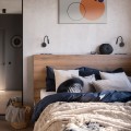 LAMPAMI - lampka do czytania w łóżku, czarny kinkiet z włącznikiem, kinkiet ścienny minimalistyczny, kinkiet nad łóżko z wyłącznikiem, kinkiet hotelowy, kinkiet z regulowanym ramieniem LAGOS BLACK