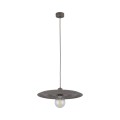 LAMPAMI - lampa wisząca pojedyncza brązowa, lampa sufitowa wisząca, oświetlenie nad stół do jadalni, nowoczesna lampa do salonu - brązowa lampa wisząca długa ONDA NEW BROWN