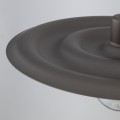LAMPAMI - lampa wisząca pojedyncza brązowa, lampa sufitowa wisząca, oświetlenie nad stół do jadalni, nowoczesna lampa do salonu - brązowa lampa wisząca długa ONDA NEW BROWN