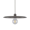 LAMPAMI - lampa wisząca pojedyncza brązowa, lampa sufitowa wisząca, oświetlenie nad stół do jadalni, nowoczesna lampa do salonu - brązowa lampa wisząca długa ONDA NEW BROWN