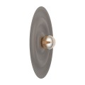 LAMPAMI - kinkiet dekoracyjny nowoczesny brązowy, lampa ścienna, kinkiet ścienny płaski, kinkiet na przedpokój, kinkiet do salonu nowoczesny ONDA NEW BROWN L