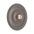 LAMPAMI - kinkiet dekoracyjny nowoczesny brązowy, lampa ścienna, kinkiet ścienny płaski, kinkiet na przedpokój, kinkiet do salonu nowoczesny ONDA NEW BROWN L