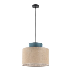 Lampa wisząca pojedyncza 170 cm 1xE27 DUO JUTA GREEN