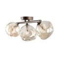 LAMPAMI - lampa sufitowa kule szklane nieregularne, nowoczesne oświetlenie do salonu, nowoczesna lampa do przedpokoju, przytulna lampa do sypialni LAVA BROWN