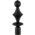 LAMPAMI - lampa dekoracyjna wisząca pojedyncza czarna, ładna lampa do salonu, lampa dekoracyjna czarna, lampa wisząca pojedyncza czarna TOWER BLACK