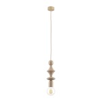 Lampa dekoracyjna wisząca pojedyncza beżowa 150 cm 1xE27 TOWER SABIA