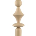 LAMPAMI - lampa dekoracyjna wisząca pojedyncza beżowa, lampa do salonu, lampa do gabinetu, lampa na przedpokój, lampa wisząca pojedyncza ozdobna, długa lampa wisząca beżowa TOWER SABIA