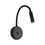  Lampka do czytania w łóżku czarny kinkiet z włącznikiem 1xG9 LAGOS BLACK USB