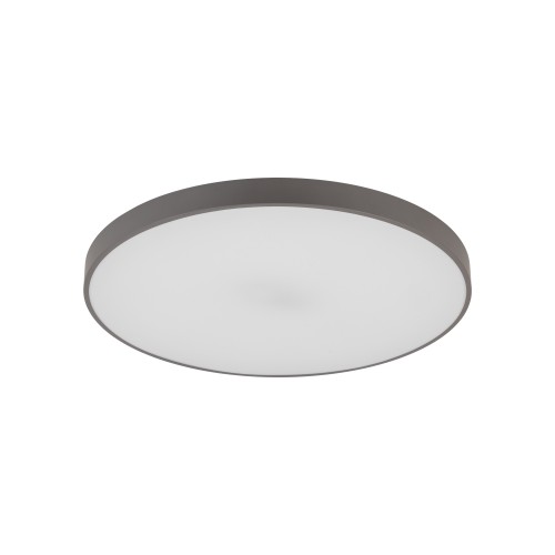 LAMPAMI - plafon sufitowy 60 cm IP54 ledowy, oświetlenie led zewnętrzne domu, lampa ledowa do garażu, oświetlenie do łazienki, plafon sufitowy ledowy VELIS BROWN PLAFON LED 60W IP54