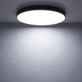 LAMPAMI - plafon sufitowy 60 cm IP54 ledowy, oświetlenie led zewnętrzne domu, lampa ledowa do garażu, oświetlenie do łazienki, plafon sufitowy ledowy VELIS BROWN PLAFON LED 60W IP54