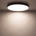 LAMPAMI - plafon sufitowy 60 cm IP54 ledowy, oświetlenie led zewnętrzne domu, lampa ledowa do garażu, oświetlenie do łazienki, plafon sufitowy ledowy VELIS BROWN PLAFON LED 60W IP54