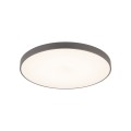 LAMPAMI - plafon sufitowy 60 cm IP54 ledowy, oświetlenie led zewnętrzne domu, lampa ledowa do garażu, oświetlenie do łazienki, plafon sufitowy ledowy VELIS BROWN PLAFON LED 60W IP54