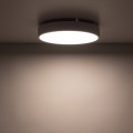 LAMPAMI - plafon ledowy sufitowy biały IP54, oświetlenie do kuchni sufitowe, oświetlenie led zewnętrzne domu, oświetlenie tarasu sufitowe, oświetlenie do łazienki, lampa led sufitowa IP54 VELIS WHITE 24W