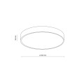 LAMPAMI - lampa led sufitowa IP54 VELIS WHITE 24W szkic