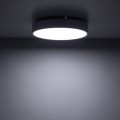 LAMPAMI - plafon ledowy sufitowy IP54, lampa sufitowa do łazienki, lampa ledowa do garażu, lampa do kuchni, lampa na korytarz,  lampa na taras VELIS CHROME LED 24W