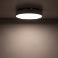 LAMPAMI - plafon ledowy sufitowy IP54, lampa sufitowa do łazienki, lampa ledowa do garażu, lampa do kuchni, lampa na korytarz,  lampa na taras VELIS CHROME LED 24W