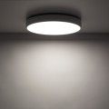 LAMPAMI - plafon ledowy sufitowy biały IP54, lampa sufitowa ledowa biała, lampa sufitowa do łazienki, lampa ledowa do garażu, lampa sufitowa na taras VELIS WHITE PLAFON LED 30W IP54