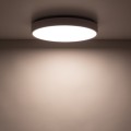 LAMPAMI - plafon ledowy sufitowy biały IP54, lampa sufitowa ledowa biała, lampa sufitowa do łazienki, lampa ledowa do garażu, lampa sufitowa na taras VELIS WHITE PLAFON LED 30W IP54