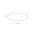 LAMPAMI - plafon ledowy sufitowy biały IP54 VELIS WHITE PLAFON LED 30W IP54