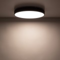 LAMPAMI - lampa sufitowa led IP54 czarna, lampa led na sufit, oświetlenie do kuchni sufitowe, oświetlenie led zewnętrzne domu, lampa ledowa do garażu, oświetlenie do łazienki, lampa biurowa VELIS BLACK