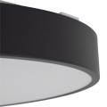 LAMPAMI - lampa sufitowa led IP54 czarna, lampa led na sufit, oświetlenie do kuchni sufitowe, oświetlenie led zewnętrzne domu, lampa ledowa do garażu, oświetlenie do łazienki, lampa biurowa VELIS BLACK