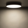 LAMPAMI - lampa sufitowa ledowa IP54, plafon ledowy sufitowy, lampa sufitowa ledowa, plafon łazienkowy, lampa zewnętrzna brązowa VELIS BROWN PLAFON LED 30W