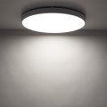 LAMPAMI - plafon sufitowy 60 cm IP54 ledowy biały, lampa led na sufit, oświetlenie do kuchni sufitowe, oświetlenie tarasu sufitowe, oświetlenie do łazienki, lampa na korytarz VELIS WHITE