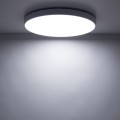 LAMPAMI - plafon sufitowy 60 cm IP54 ledowy biały, lampa led na sufit, oświetlenie do kuchni sufitowe, oświetlenie tarasu sufitowe, oświetlenie do łazienki, lampa na korytarz VELIS WHITE