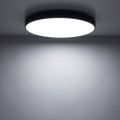 LAMPAMI - lampa sufitowa led IP54 czarna, lampa sufitowa do łazienki, oświetlenie do kuchni sufitowe, oświetlenie led zewnętrzne domu, lampa sufitowa ledowa, plafon ledowy sufitowy VELIS BLACK