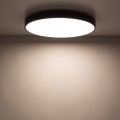 LAMPAMI - lampa sufitowa led IP54 czarna, lampa sufitowa do łazienki, oświetlenie do kuchni sufitowe, oświetlenie led zewnętrzne domu, lampa sufitowa ledowa, plafon ledowy sufitowy VELIS BLACK