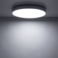 LAMPAMI - plafon ledowy sufitowy IP54, oświetlenie do łazienki, oświetlenie do kuchni sufitowe, oświetlenie led zewnętrzne domu, oświetlenie led sufitowe VELIS CHROME