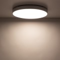 LAMPAMI - plafon ledowy sufitowy IP54, oświetlenie do łazienki, oświetlenie do kuchni sufitowe, oświetlenie led zewnętrzne domu, oświetlenie led sufitowe VELIS CHROME