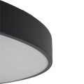LAMPAMI - plafon sufitowy 60 cm IP54 ledowy czarny, lampa led na sufit, plafon ledowy sufitowy, oświetlenie do kuchni sufitowe, oświetlenie led zewnętrzne domu, lampa ledowa do garażu, oświetlenie do łazienki - plafon sufitowy VELIS BLACK