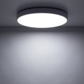 LAMPAMI - plafon ledowy sufitowy biały IP54, lampa ledowa IP54, oświetlenie do kuchni sufitowe, lampa ledowa do garażu, oświetlenie tarasu sufitowe, oświetlenie do łazienki VELIS WHITE