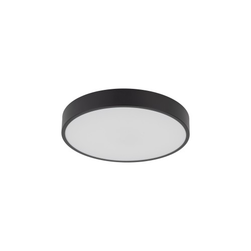 LAMPAMI - lampa sufitowa ledowa czarna IP54, plafon ledowy sufitowy, czarny plafon, oświetlenie do kuchni sufitowe, oświetlenie do łazienki, oświetlenie zewnętrzne, lampa led na sufit VELIS BLACK