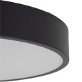 LAMPAMI - lampa sufitowa ledowa czarna IP54, plafon ledowy sufitowy, czarny plafon, oświetlenie do kuchni sufitowe, oświetlenie do łazienki, oświetlenie zewnętrzne, lampa led na sufit VELIS BLACK