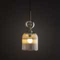 LAMPAMI - lampa dekoracyjna wisząca, lampa wisząca do sypialni przy łóżku, modna lampa do salonu, lampa nad stołem w jadalni lampa sufitowa wisząca czarna SOPHIA COGNAC