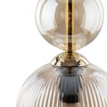 LAMPAMI - lampa dekoracyjna wisząca, lampa wisząca do sypialni przy łóżku, modna lampa do salonu, lampa nad stołem w jadalni lampa sufitowa wisząca czarna SOPHIA COGNAC