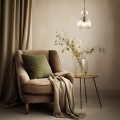 LAMPAMI - lampa wisząca do sypialni, lampa szklana kula ryflowana, lampa wisząca kula szklana, przytulna lampa do sypialni, modna lampa do salonu, lampa nad stołem w jadalni SOPHIA COGNAC