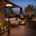 LAMPAMI - latarnia solarna ogrodowa,  lampa solarna ogrodowa stojąca wysoka, latarnia solarna, oświetlenie na taras, oświetlenie ogrodowe PATIO