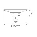 LAMPAMI - latarnia solarna ogrodowa PATIO szkic
