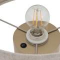 LAMPAMI - lampa stojąca beżowa, lampa stojąca do salonu nowoczesna, beżowa lampka nocna, przytulna lampa do sypialni, lampa modern classic, lampa dekoracyjna stojąca SANTANA NOWODVORSKI