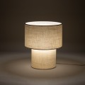 LAMPAMI - lampka nocna beżowa modern classic, lampka stojąca do pokoju, lampka nocna do sypialni, lampa do salonu, lampa stojąca SANTANA NOWODVORSKI