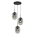 LAMPAMI - lampa wisząca czarna nowoczesna, żyrandol wiszący nowoczesny, lampa do sypialni nowoczesna, lampa czarna nowoczesna Alias Czarny