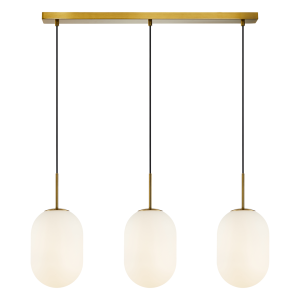 Lampa nad stół do jadalni złota wisząca kule 133 cm 3xE14 ALIAS GOLD