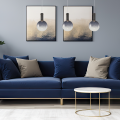 LAMPAMI - lampa wisząca czarna nowoczesna, szklana kula wisząca, lampa wisząca do sypialni przy łóżku, ładna lampa do salonu TORONTO