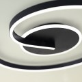 LAMPAMI - czarna lampa sufitowa do sypialni, lampa ledowa do salonu, plafon sufitowy, oświetlenie do kuchni sufitowe, nowoczesna lampa do przedpokoju, lampa sufitowa LORENZO BLACK
