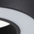 LAMPAMI - żyrandol ledowy czarny nowoczesny, duży nowoczesny żyrandol do salonu, żyrandol do salonu dający dużo światła, lampa wisząca nad stół w jadalni, żyrandol wiszący nowoczesny Union Czarny 40W LED