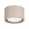 LAMPAMI - mały plafon sufitowy beżowy, lampa sufitowa beżowa, nowoczesne oczko sufitowe, plafon sufitowy beżowy, oświetlenie do kuchni sufitowe, oświetlenie na przedpokoju, lampa do garderoby MODO 1