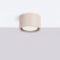 LAMPAMI - mały plafon sufitowy beżowy, lampa sufitowa beżowa, nowoczesne oczko sufitowe, plafon sufitowy beżowy, oświetlenie do kuchni sufitowe, oświetlenie na przedpokoju, lampa do garderoby MODO 1